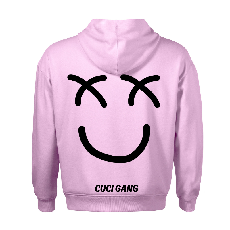 CUCI GANG SMILE HOODIE – PINK